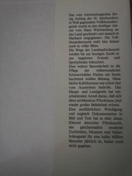 Das Haupt- und Landgestüt Marbach - Die Pferde, die Landschaft, die Menschen und 400 Jahre Zuchtgeschichte - Heck, Weiss