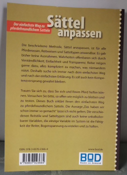Sättel anpassen: Der einfachste Weg zu pferdefreundlichem Satteln - Margit Zippold
