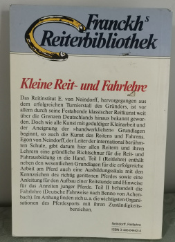 Kleine Reit- und Fahrlehre - Egon von Neindorff