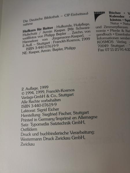 Hufkurs für Reiter - Hufkunde - Hufpflege - Hufschutz - Armin Kasper