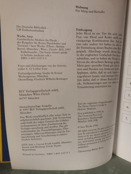 Ganzheitliche Medizin für Pferde Sara Wyche