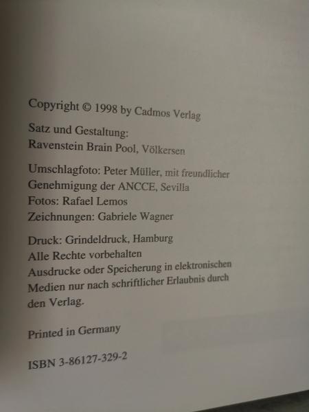 Doma Vaquera: Schritt für Schritt zur spanischen Arbeitsreitweise von Brigitte Millán-Ruiz - Buch Gebraucht - Zustand Sehr Gut